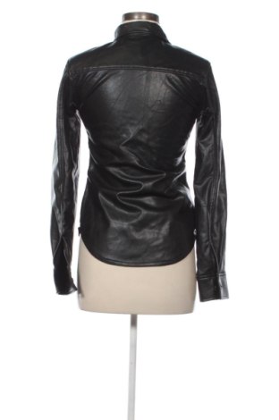 Дамско кожено яке H&M, Размер XS, Цвят Черен, Цена 30,16 €