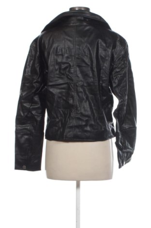 Дамско кожено яке H&M Divided, Размер L, Цвят Черен, Цена 15,84 €