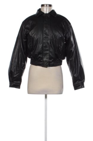 Damen Lederjacke H&M Divided, Größe XS, Farbe Schwarz, Preis 28,39 €