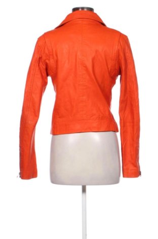 Дамско кожено яке Isaco & Kawa, Размер M, Цвят Оранжев, Цена 31,73 €