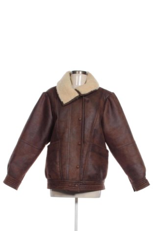 Geacă de piele pentru femei Mango, Mărime M, Culoare Maro, Preț 259,99 Lei