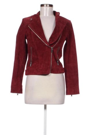Damen Lederjacke Mango, Größe S, Farbe Rot, Preis 113,17 €