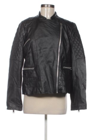 Дамско кожено яке Mango, Размер XL, Цвят Черен, Цена 41,41 €