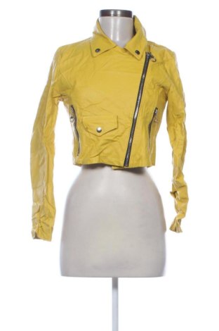 Damen Lederjacke NEW COLLECTION, Größe L, Farbe Gelb, Preis 25,99 €