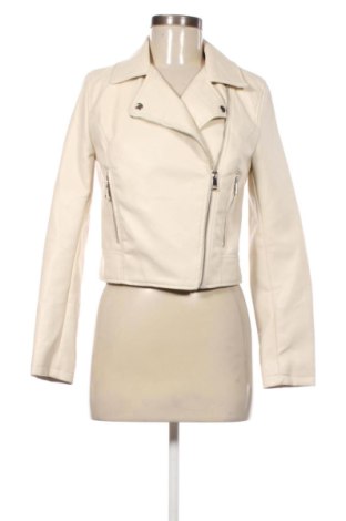 Damska kurtka skórzana Primark, Rozmiar XXS, Kolor ecru, Cena 73,99 zł