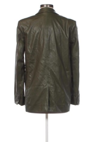 Geacă de piele pentru femei Pull&Bear, Mărime M, Culoare Verde, Preț 183,99 Lei