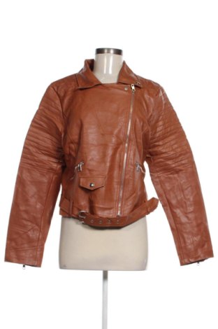 Női bőrdzseki SHEIN, Méret XL, Szín Barna, Ár 6 459 Ft