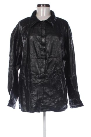 Дамско кожено яке SHEIN, Размер XL, Цвят Черен, Цена 12,78 €