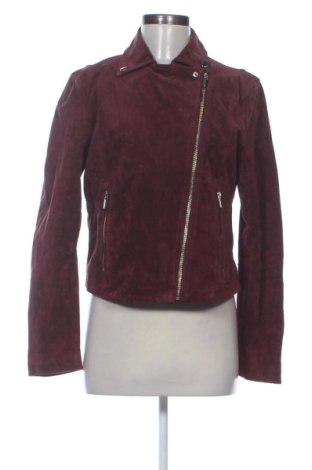 Dámská kožená bunda  Stradivarius, Velikost L, Barva Červená, Cena  1 672,00 Kč