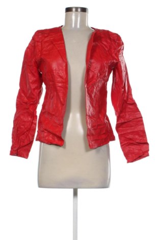 Geacă de piele pentru femei Unbranded, Mărime M, Culoare Roșu, Preț 183,99 Lei