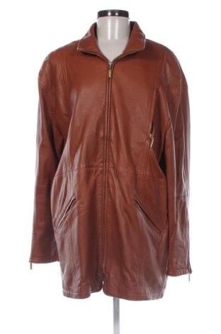 Geacă de piele pentru femei Unbranded, Mărime XXL, Culoare Maro, Preț 307,99 Lei