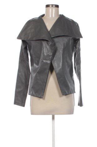 Damen Lederjacke Unbranded, Größe L, Farbe Grau, Preis 21,99 €