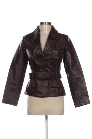 Damska kurtka skórzana Unbranded, Rozmiar M, Kolor Brązowy, Cena 229,99 zł