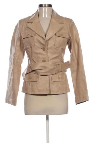 Дамско кожено яке Unbranded, Размер S, Цвят Бежов, Цена 35,79 €