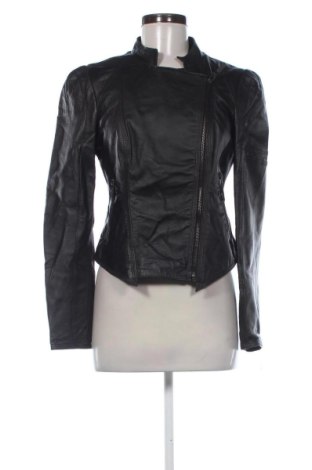 Дамско кожено яке Zara, Размер M, Цвят Черен, Цена 42,43 €