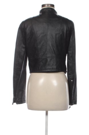 Дамско кожено яке Zara, Размер L, Цвят Черен, Цена 48,57 €