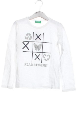 Kinder Shirt United Colors Of Benetton, Größe 5-6y/ 116-122 cm, Farbe Weiß, Preis € 8,99