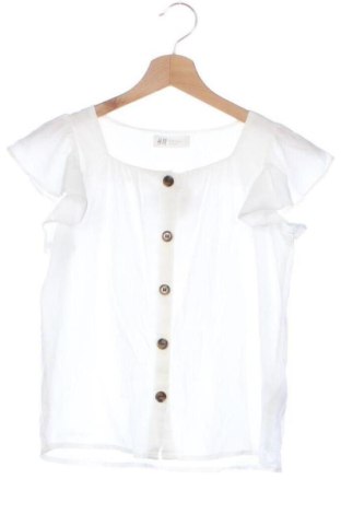 Kinderhemd H&M, Größe 8-9y/ 134-140 cm, Farbe Weiß, Preis 6,00 €