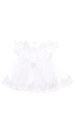 Dětské šaty  Unbranded, Velikost 3-6m/ 62-68 cm, Barva Bílá, Cena  340,00 Kč