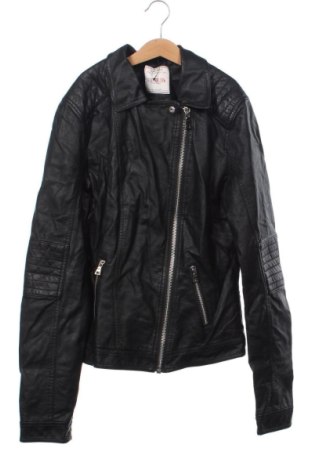 Kinder Lederjacke Girls United, Größe 15-18y/ 170-176 cm, Farbe Schwarz, Preis 28,99 €