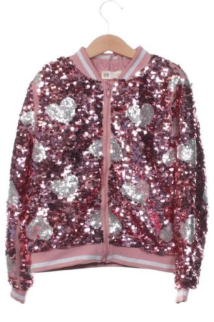 Dziecięca kurtka H&M, Rozmiar 6-7y/ 122-128 cm, Kolor Różowy, Cena 86,99 zł