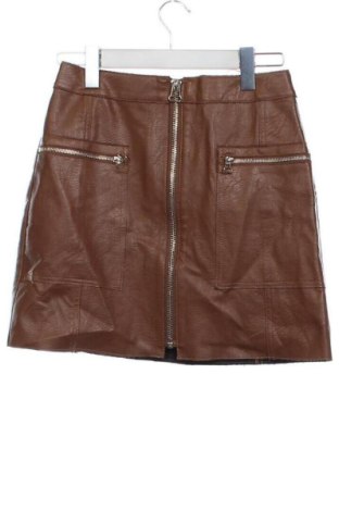 Lederrock River Island, Größe XS, Farbe Braun, Preis € 20,90