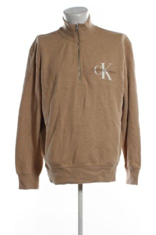 Bluză de bărbați Calvin Klein Jeans, Mărime XL, Culoare Bej, Preț 123,99 Lei