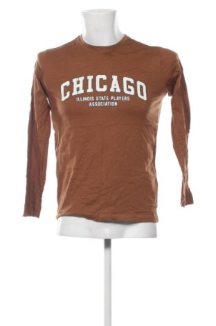 Ανδρική μπλούζα Cotton&silk, Μέγεθος S, Χρώμα Καφέ, Τιμή 11,99 €