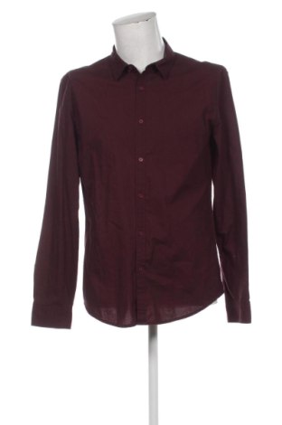 Ανδρικό πουκάμισο Bershka, Μέγεθος L, Χρώμα Κόκκινο, Τιμή 11,99 €