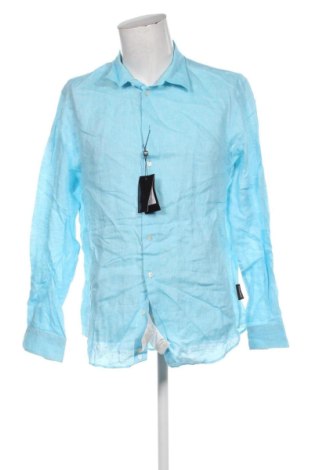Męska koszula Emporio Armani, Rozmiar XL, Kolor Niebieski, Cena 401,99 zł