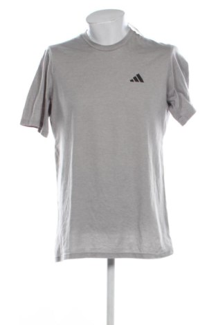 Herren T-Shirt Adidas, Größe L, Farbe Grau, Preis € 17,99