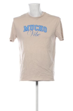 Tricou de bărbați Bershka, Mărime M, Culoare Bej, Preț 57,99 Lei