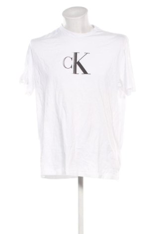 Tricou de bărbați Calvin Klein Jeans, Mărime XL, Culoare Alb, Preț 243,99 Lei