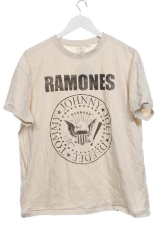 Мъжка тениска H&M, Размер M, Цвят Бежов, Цена 8,18 €