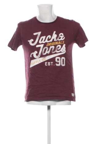 Męski T-shirt Jack & Jones, Rozmiar M, Kolor Czerwony, Cena 37,99 zł