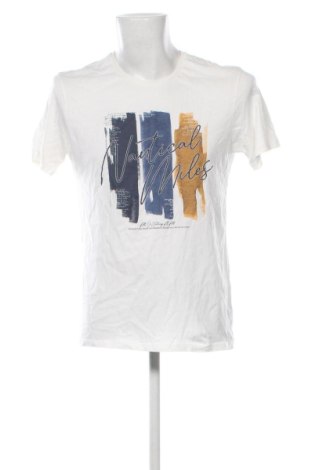 Męski T-shirt LC Waikiki, Rozmiar M, Kolor ecru, Cena 41,11 zł