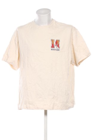 Męski T-shirt Mustang, Rozmiar XXL, Kolor Beżowy, Cena 36,99 zł