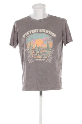 Мъжка тениска Pull&Bear, Размер M, Цвят Сив, Цена 10,22 €