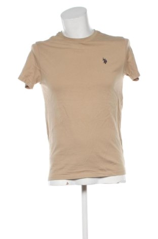 Męski T-shirt U.S. Polo Assn., Rozmiar M, Kolor Brązowy, Cena 72,99 zł