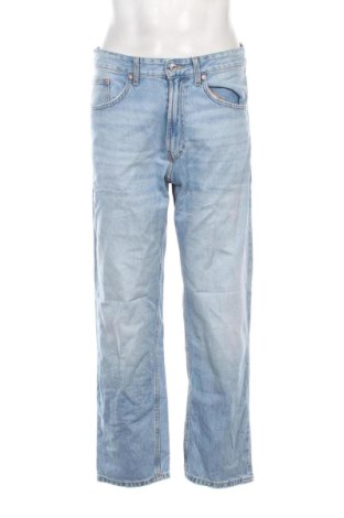 Męskie jeansy Bershka, Rozmiar M, Kolor Niebieski, Cena 94,99 zł