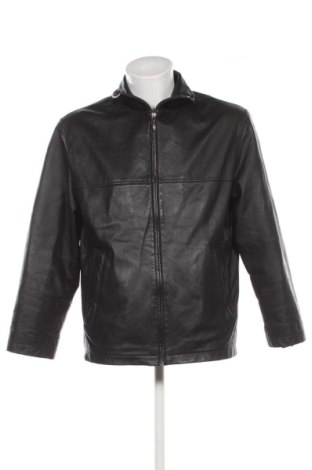 Męska skórzana kurtka Angelo Litrico, Rozmiar M, Kolor Czarny, Cena 199,99 zł