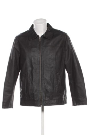 Мъжко кожено яке C&A, Размер L, Цвят Черен, Цена 38,34 €