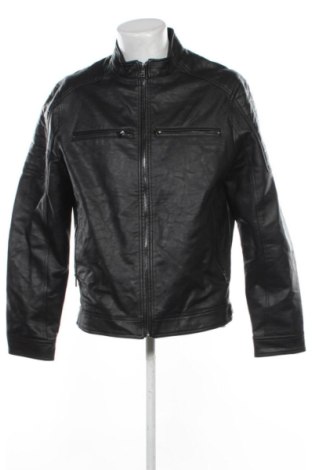 Мъжко кожено яке Mango, Размер XL, Цвят Черен, Цена 24,03 €