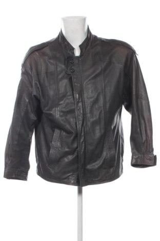 Geacă de piele pentru bărbati Unbranded, Mărime L, Culoare Gri, Preț 210,04 Lei