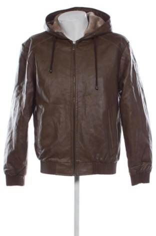 Мъжко кожено яке Unbranded, Размер M, Цвят Кафяв, Цена 23,51 €