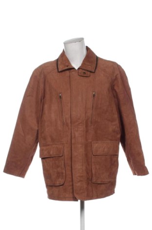 Мъжко кожено яке Unbranded, Размер L, Цвят Кафяв, Цена 42,94 €