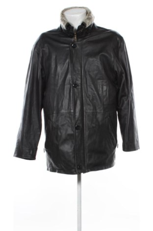 Мъжко кожено яке Unbranded, Размер L, Цвят Черен, Цена 56,24 €