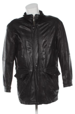 Мъжко кожено яке Unbranded, Размер M, Цвят Черен, Цена 39,36 €