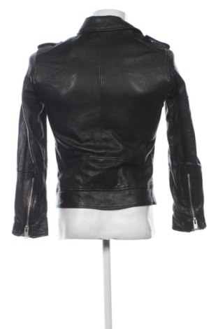 Мъжко кожено яке Zara, Размер S, Цвят Черен, Цена 60,00 €