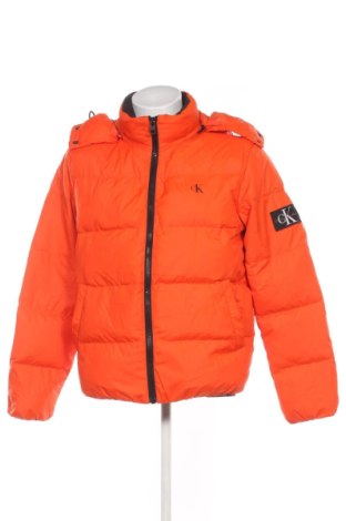 Herrenjacke Calvin Klein Jeans, Größe L, Farbe Orange, Preis € 107,99